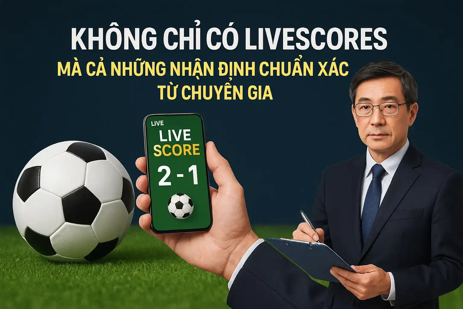 Không chỉ có livescore mà cả những nhận định chuẩn xác từ chuyên gia