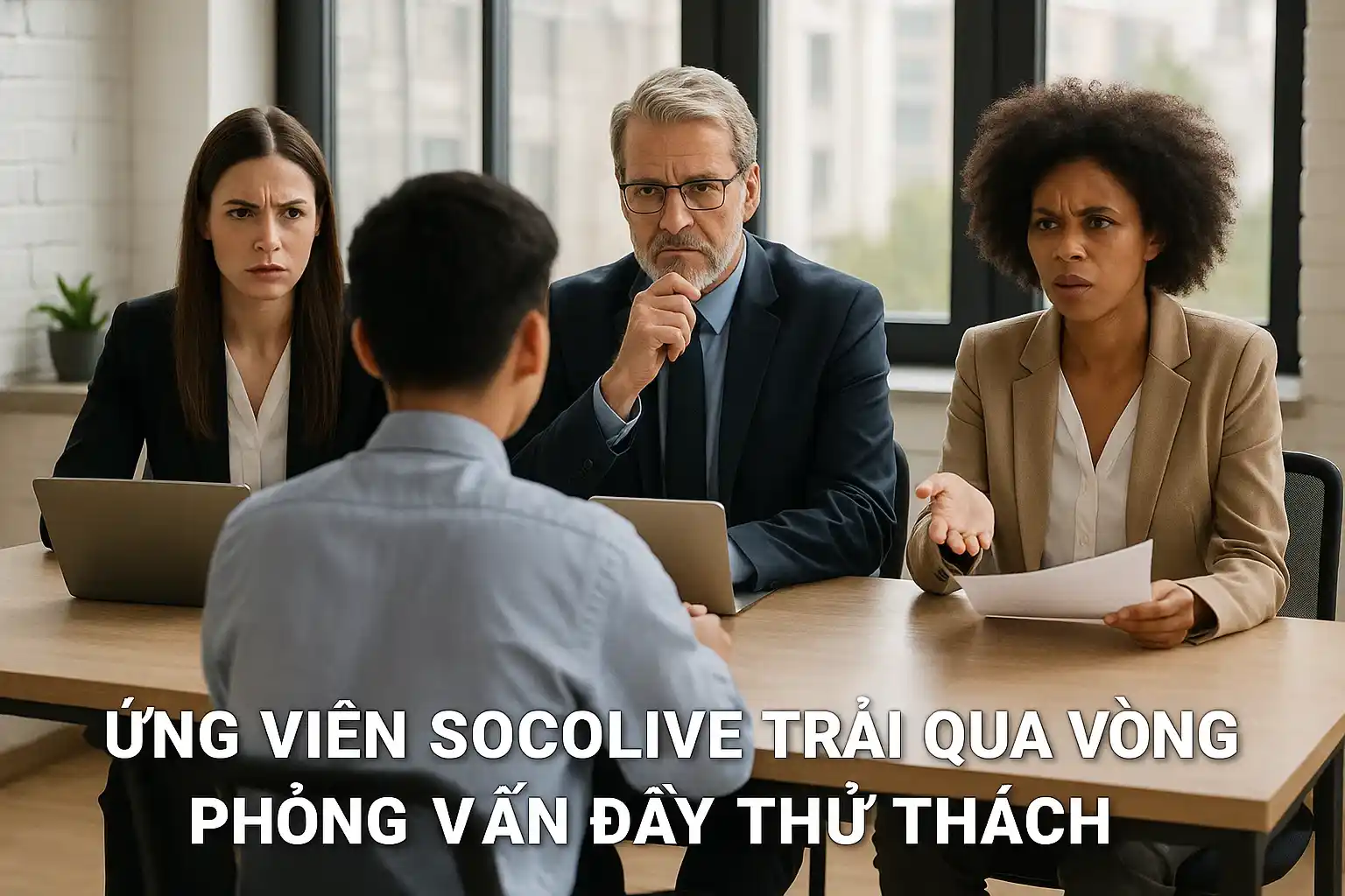 Ứng viên Socolive trải qua vòng phỏng vấn đầy thử thách