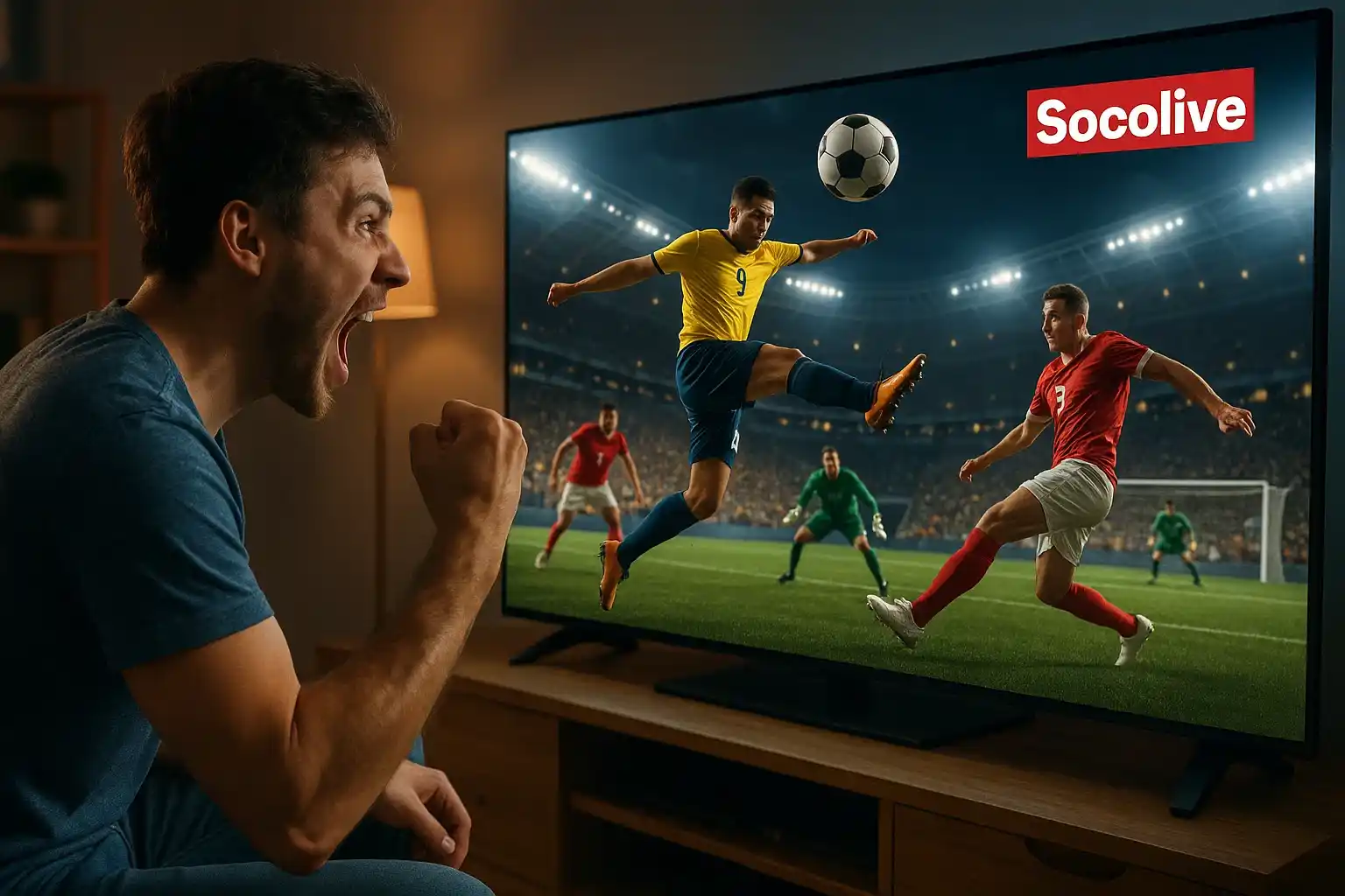 Bàn thắng đỉnh cao được truyền tải sống động trên Socolive