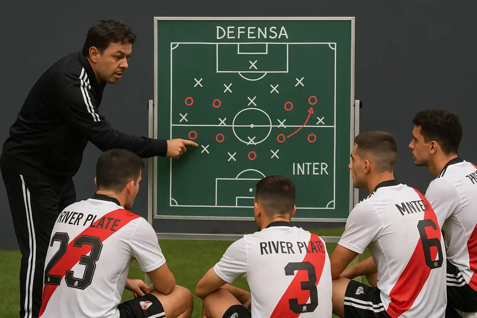 River Plate chuẩn bị chiến thuật phòng ngự để đối phó với Inter